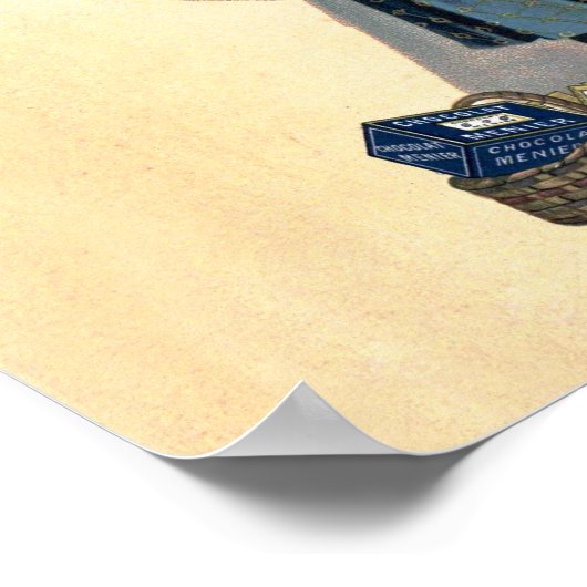 Poster Chocolat Enfant Écriture Mur Art Victorien (Coin)