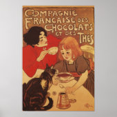 Poster Chocolat et thé Co Mère et fille (Devant)