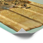 Poster Chocolat glacé popsicle (Coin)