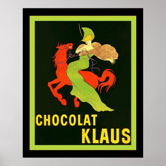 Poster Chocolat Klaus ~ Publicité française Vintage (Devant)