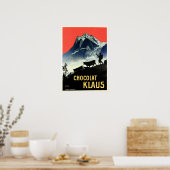 Poster CHOCOLAT KLAUS Swiss Chocolate Drink Publicité (Cuisine)