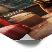 Poster Chocolat Lab Noël Cookies Festive Fêtes (Coin)