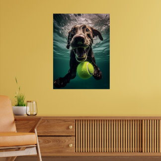 Poster Chocolat Lab Plongée sous l'eau