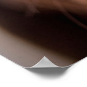 Poster Chocolat Labrador Closeuse du nez (Coin)