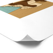 Poster Chocolat Labrador Lecture journal sur Toilet (Coin)