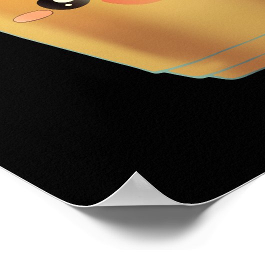 Poster Chocolat Mocha Frappe de café mélangé (Coin)