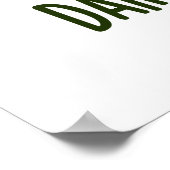 Poster Chocolat noir amusant jeu de nourriture (Coin)