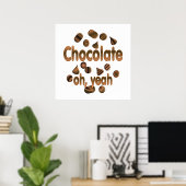 Poster Chocolat Oh, ouais (Bureau à domicile)