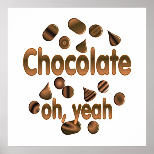 Poster Chocolat Oh, ouais (Devant)
