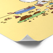 Poster CHOCOLAT. PAS SEULEMENT POUR LE PETIT DÉJEUNER. pa (Coin)