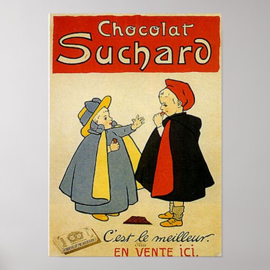 Poster Chocolat Suchard 2 Annonce Vintage (Devant)