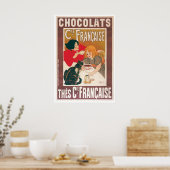 Poster Chocolat ~ Vintage Hot Chocolate Boire Ad (Cuisine)