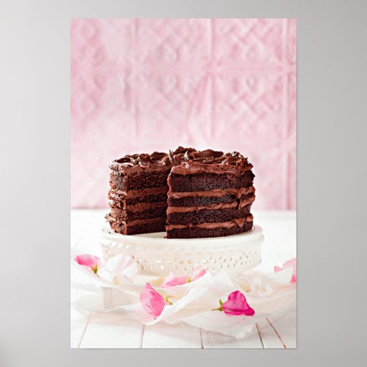 Poster Chocolate cake, South Africa (Devant)