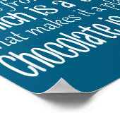 Poster Chocolate Is Salad Funny Diet Quote  (Coin)