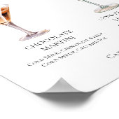 Poster Chocolate Martini Lemon Drop Dessert Mocktail Menu (Coin)