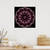 Poster Chocolats de cerise Mandala (Cuisine)