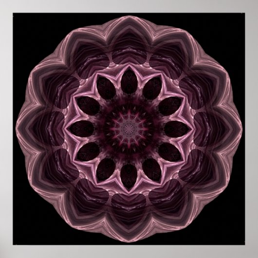Poster Chocolats de cerise Mandala (Devant)
