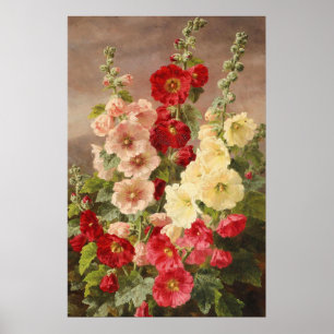 Poster Chocs rouges, blancs et roses, Christensen