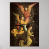 Poster Chœur d'anges par Simon Marmion, Art de la Renaiss (Devant)