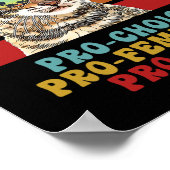 Poster Choice Pro Feminism Pro Cats Droits des femmes Fem (Coin)