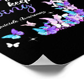 Poster Choisir De Continuer À Se Sensibiliser Au Suicide  (Coin)