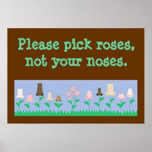 Poster Choisir des Roses et non des noeuds