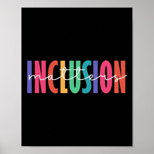 Poster Choisir D'Inclure Les Problèmes D'Inclusion Autism (Devant)