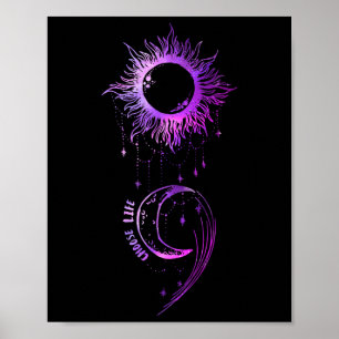 Poster Choisir le Semicolon de la vie Prévention du suici