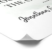 Poster Choisir siège de chaque côté cérémonie mariage euc (Coin)