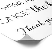 Poster Choisir un panneau Mariage de siège (Coin)