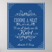 Poster Choisir un panneau mariage siège (Devant)