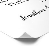 Poster Choisir un siège de chaque côté mariage cérémonie (Coin)