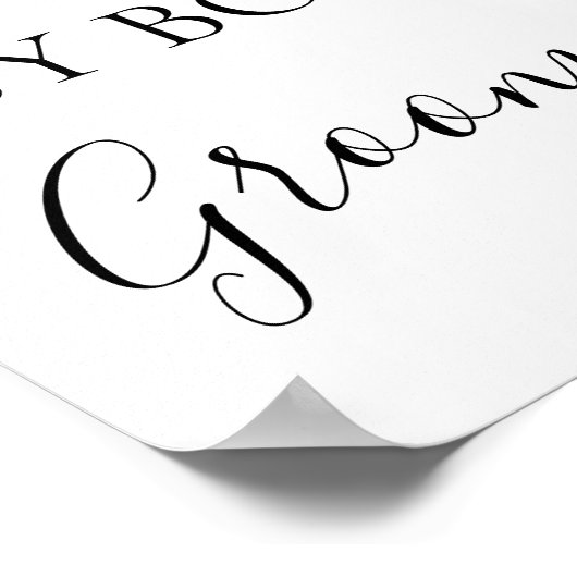 Poster Choisir un siège de chaque côté Signal mariage de  (Coin)