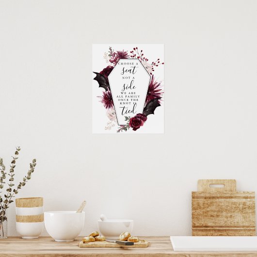 Poster Choisir un siège non un panneau latéral (Cuisine)