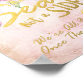 Poster Choisir Un Siège Pas Un Côté Mariage Aquarelle Flo (Coin)