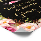 Poster Choisir un siège pas un côté - Mariage de Parties (Coin)