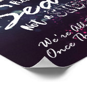 Poster Choisir Un Siège Pas Un Côté Mariage Floral Violet (Coin)