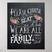 Poster Choisir un siège pas un panneau latéral mariage cé (Devant)