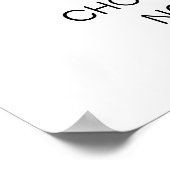 Poster Choisir Un Siège Pas Un Siège Mariage Côté Cérémon (Coin)