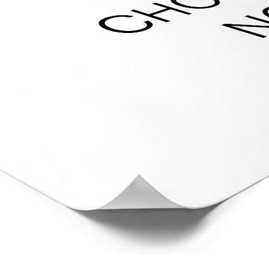 Poster Choisir Un Siège Pas Un Siège Mariage Côté Cérémon (Coin)