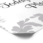 Poster Choisir un siège, pas un siège Mariage latéral (Coin)