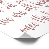 Poster Choisir un siège Rose Gold Parties scintillant 8x1 (Coin)