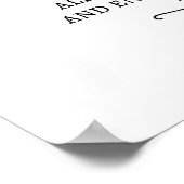 Poster Choisir un siège signe de cérémonie débranché (Coin)