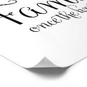 Poster Choisir une craie de siège et un panneau mariage d (Coin)