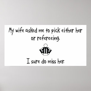 Poster Choisir une femme ou un arbitre