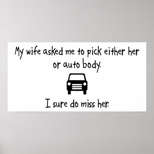 Poster Choisir une femme ou un corps auto (Devant)