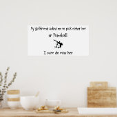 Poster Choisir une petite amie ou un paintball (Cuisine)