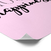 Poster Choisissez Happiness Inspirational Quote Sur Happy (Coin)