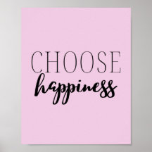 Choisissez Happiness Inspirational Quote Sur Happy