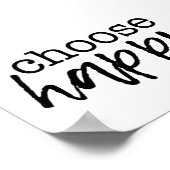 Poster Choisissez Happy Home Décor Inspiration Print (Coin)